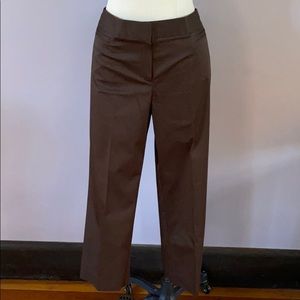 Lafayette brown cotton three quarter length pants